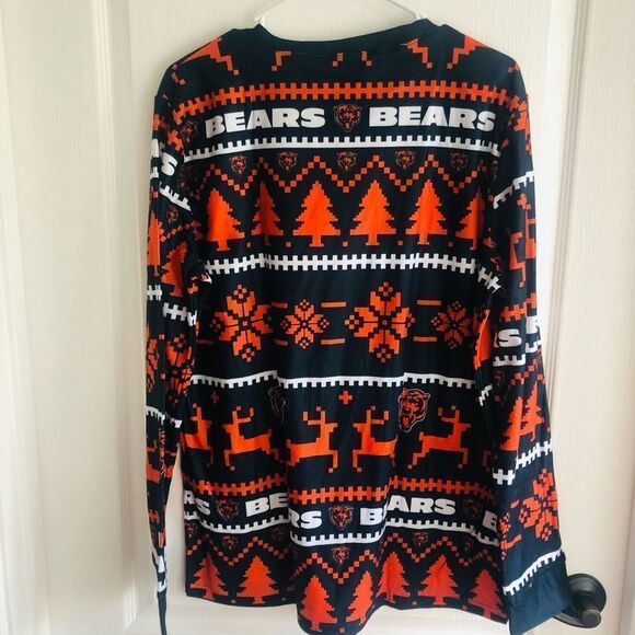 NWT Chicago Bears NFL Crew Neck Pajamas Set Tshirt & Pants Set‎ Size Medium Men - Picture 10 of 10